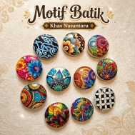 Magnet Pin Motif Batik